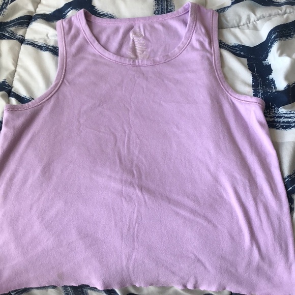 wonder nation Other - A LILAC CROP TOP WITH WAVE DESIGN AT THE BOTTOM